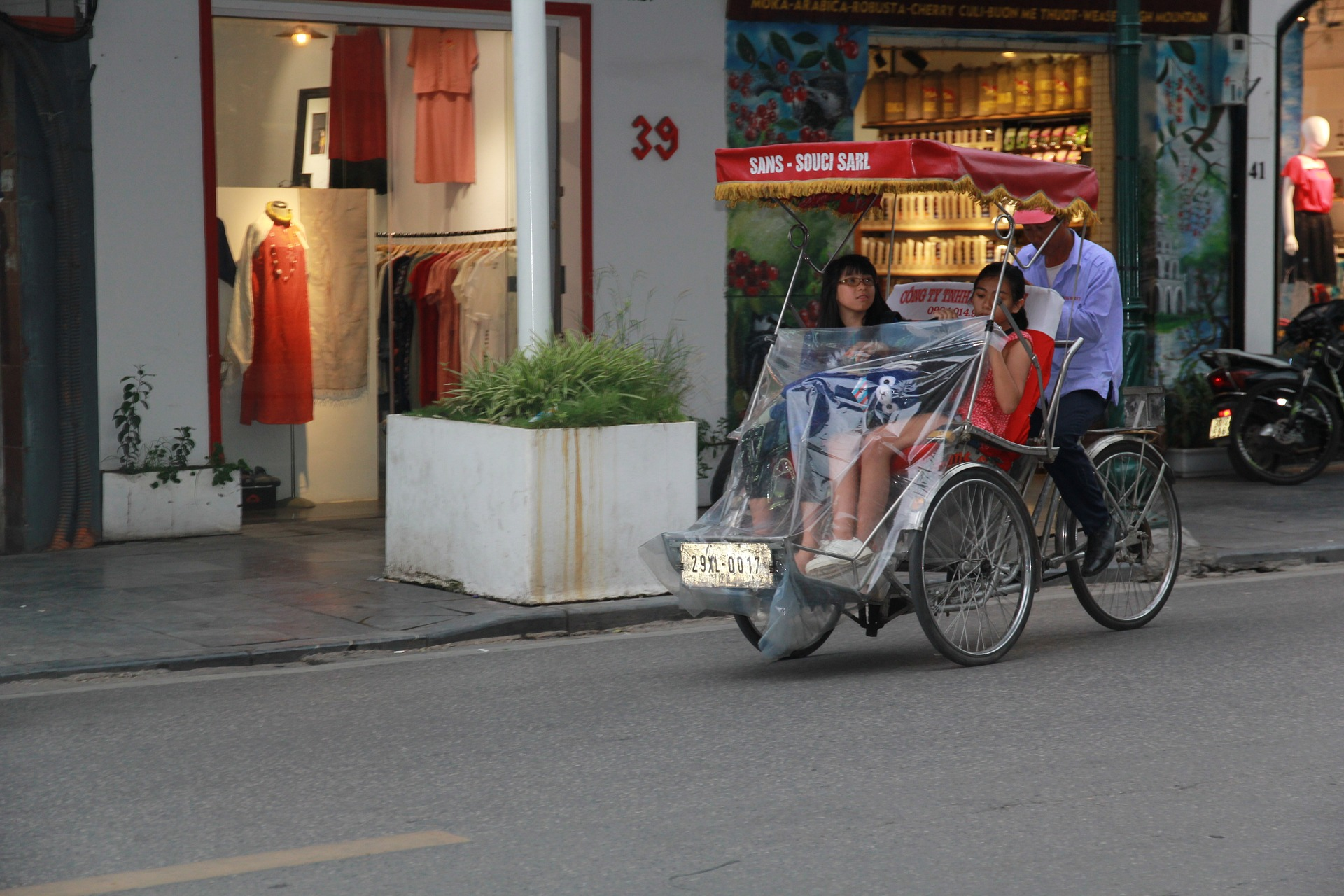 A cyclo in Vietnam